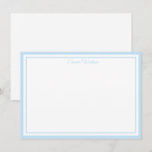 Carte De Correspondance Custom Name Note Card (Devant / Derrière)