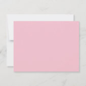 Carte De Correspondance Custom Pink Bow Note Card (Dos)