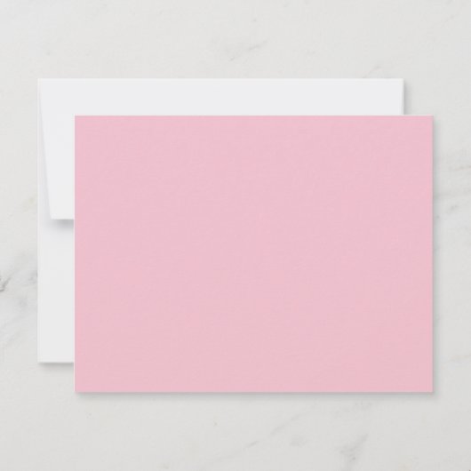 Carte De Correspondance Custom Pink Bow Note Card (Dos)