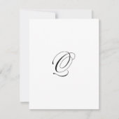 Carte De Correspondance Custom Script Monogram "Q" (Devant)
