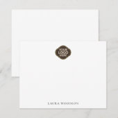 Carte De Correspondance Custom Simple Minimalist Logo And Name (Devant / Derrière)