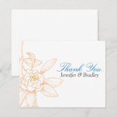 Carte De Correspondance Custom Thank You Notes Mariage Merci Mariages (Devant / Derrière)