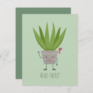 Carte De Correspondance Cute Aloe Vera