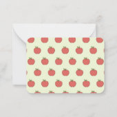 Carte De Correspondance Cute Apple Valentine Classroom Note Card (Dos)