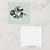 Carte De Correspondance Cute AYE-AYE - lemur - primate - faune (Devant / Derrière)