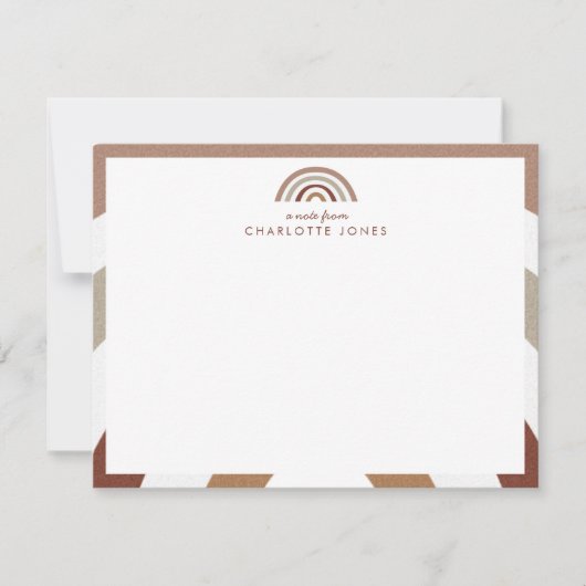 Carte De Correspondance Cute Boho Rainbow Kids papeterie (Devant)