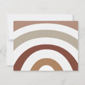 Carte De Correspondance Cute Boho Rainbow Kids papeterie (Dos)