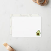 Carte De Correspondance Cute Cartoon Avocado Custom Blank (Devant/Arrière en situation)