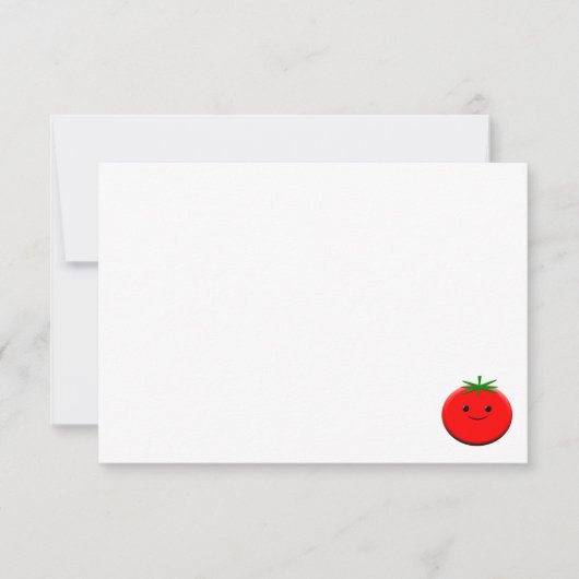 Carte De Correspondance Cute Cartoon Tomato Custom Blank (Devant)