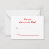 Carte De Correspondance Cute Catterpillar Valentine's (Dos)