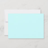 Carte De Correspondance Cute Dinosaur Thème Plat Merci Note Turquoise (Dos)