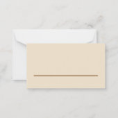 Carte De Correspondance Cute farci Animal Thème (Dos)