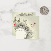 Carte De Correspondance Cute Floral Tout événement (Devant/Arrière en situation)