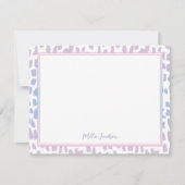 Carte De Correspondance Cute Gradient Animal Print Pattern (Devant)