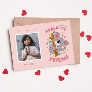 Carte De Correspondance Cute Koala Kids Classroom Valentine's