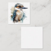 Carte De Correspondance Cute Kookaburra sur une branche (Devant / Derrière)