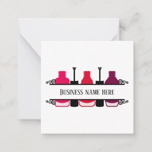 Carte De Correspondance Cute Nail tech toute fin Note Card