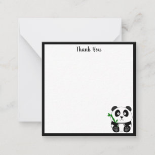 Carte De Correspondance Cute Panda Merci