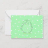 Carte De Correspondance Cute Penguin Cartoon Blank Custom Christmas Winter (Dos)