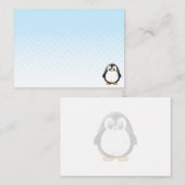 Carte De Correspondance Cute Penguin Drawing Blank Custom (Devant / Derrière)