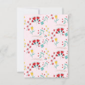 Carte De Correspondance Cute Pink Skunk Classroom Valentine (Dos)