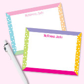 Carte De Correspondance Cute Pois Printemps Pâques Papier à lettres