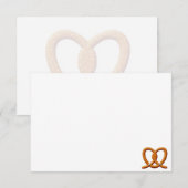Carte De Correspondance Cute Pretzel Drawing Blank (Devant / Derrière)