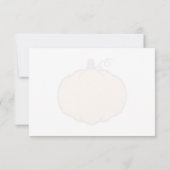 Carte De Correspondance Cute Pumpkin Drawing Personalized Monogram (Dos)