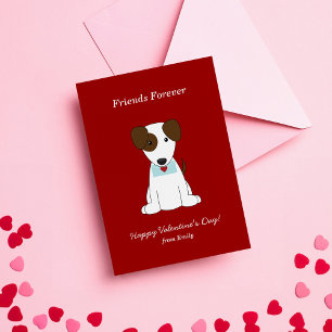 Carte De Correspondance Cute Puppy Kids Classroom Valentines