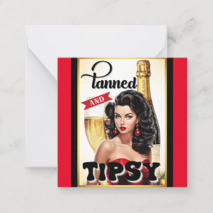 Carte De Correspondance Cute tannées et tipsy Pinup