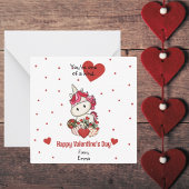 Carte De Correspondance Cute Unicorn Classroom Valentine's Day Cards