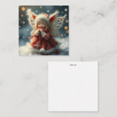 Carte De Correspondance Cute velouté noël Fée (Devant / Derrière)