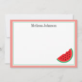 Carte De Correspondance Cute Watermelon Fun Personnalisé (Devant)