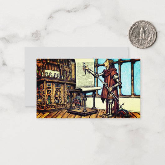 Carte De Correspondance Cyborg Scriptorium (Devant/Arrière en situation)