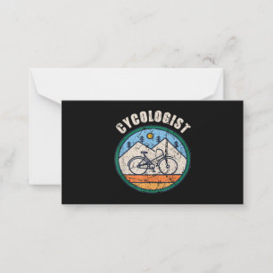 Carte De Correspondance Cycologue Funny Bicycle Cyclisme Cadeau Vintage