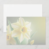 Carte De Correspondance Daffodil Flat Note Card (Devant / Derrière)