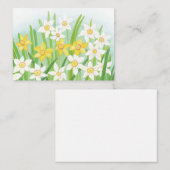 Carte De Correspondance Daffodils signes du printemps (Devant / Derrière)