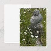 Carte De Correspondance Daisies & Rock Stack (Devant / Derrière)