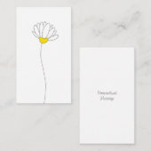 Carte De Correspondance Daisy tiré à la main (Devant / Derrière)