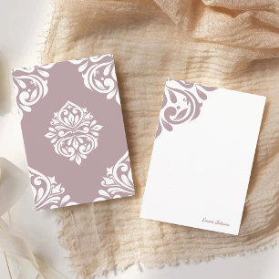 Carte De Correspondance Damas Ambiance Toscane rose pâle