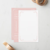 Carte De Correspondance Dans la papeterie imprimée - Bubblegum (Devant/Arrière en situation)