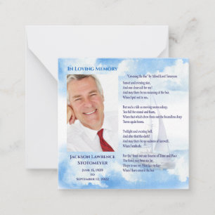 Carte De Correspondance Dans l'amour de la mémoire Célébration du Merci de