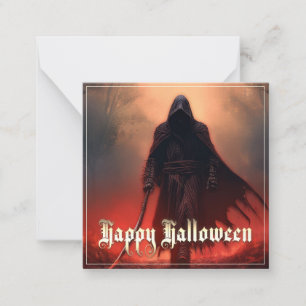 Carte De Correspondance Dans l'ombre de la Faucheuse - Halloween