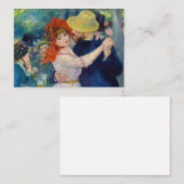 Carte De Correspondance Danse à Bougival, 1883 par Pierre-Auguste Renoir (Devant / Derrière)