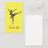 Carte De Correspondance Danseur de ballet moderne danse moderne (Devant / Derrière)