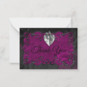 Carte De Correspondance Dark Gothic Halloween wedding (Devant)