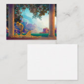 Carte De Correspondance Daybreak, 1922 par Maxfield Parrish (Devant / Derrière)