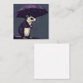 Carte De Correspondance De la bruine aux rêves : Libérer l'Opossum créatif (Devant / Derrière)