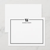 Carte de correspondance de la famille du monogramm (Devant / Derrière)
