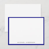 Carte de correspondance de la frontière bleue de l (Devant / Derrière)
